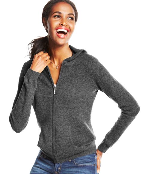 cashmere hoodie sweater women's.